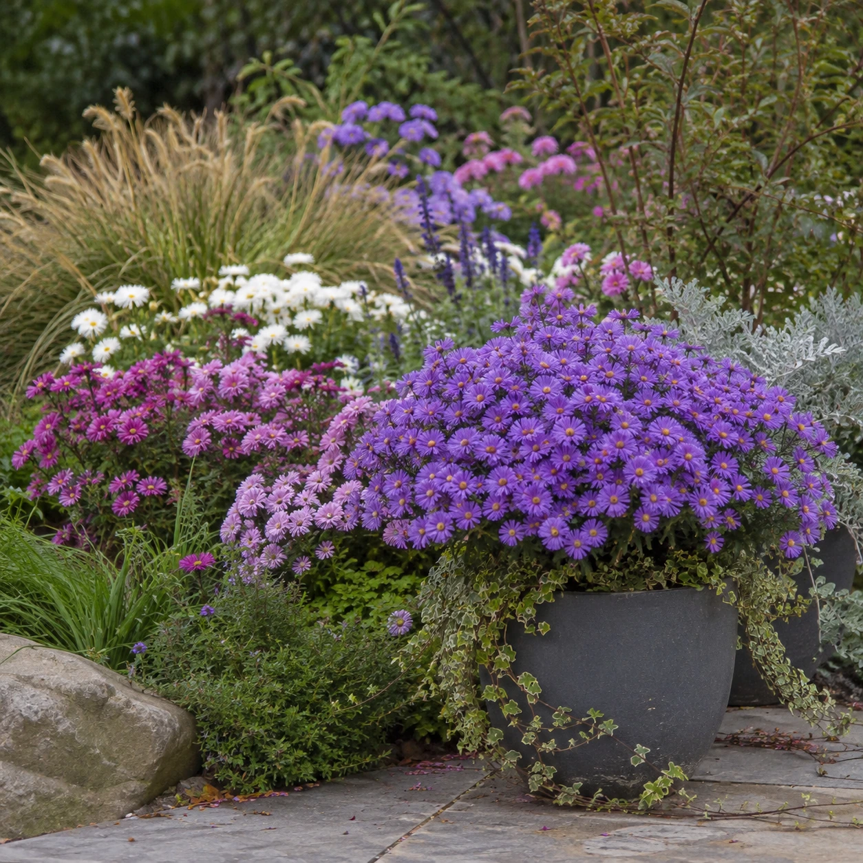 Uso ornamental de Aster
