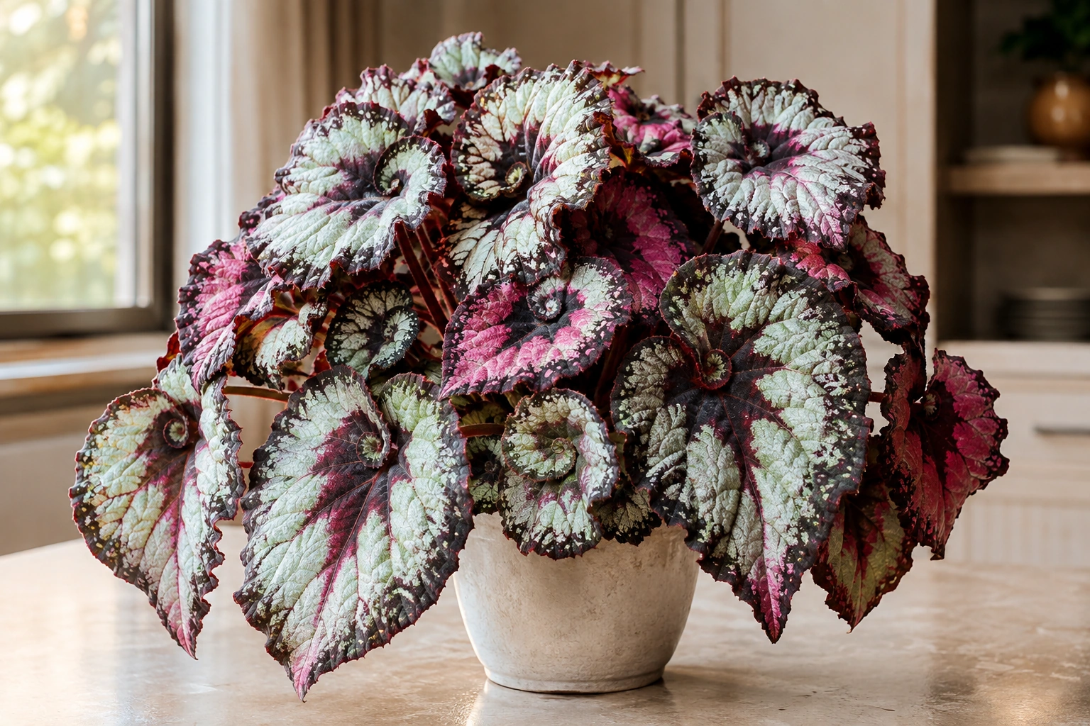 Vista general de Begonia Rex