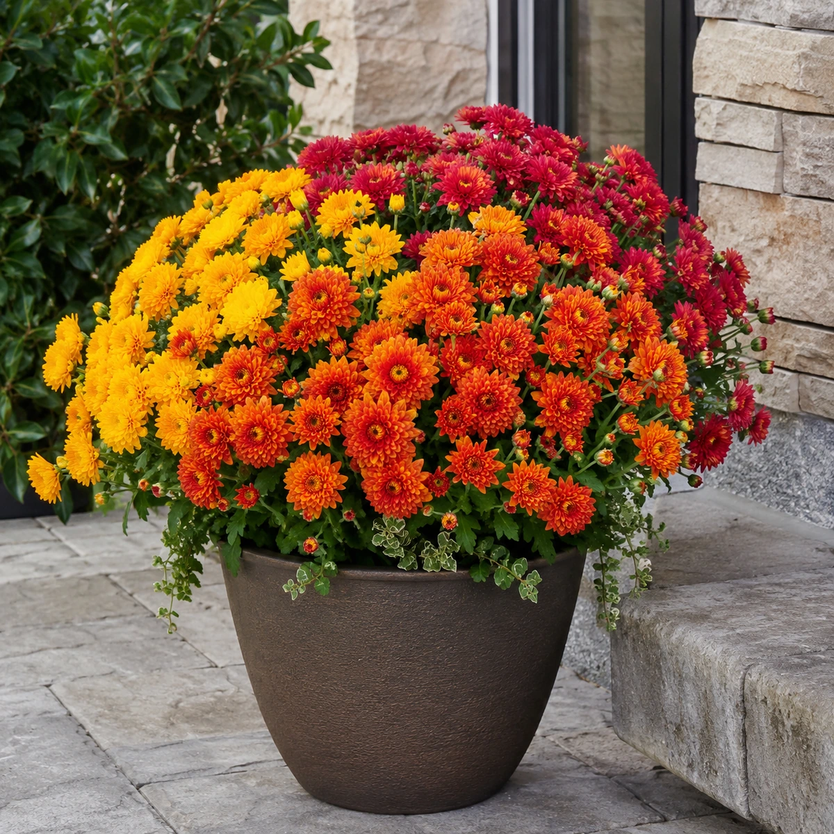 Crisantemo en uso ornamental