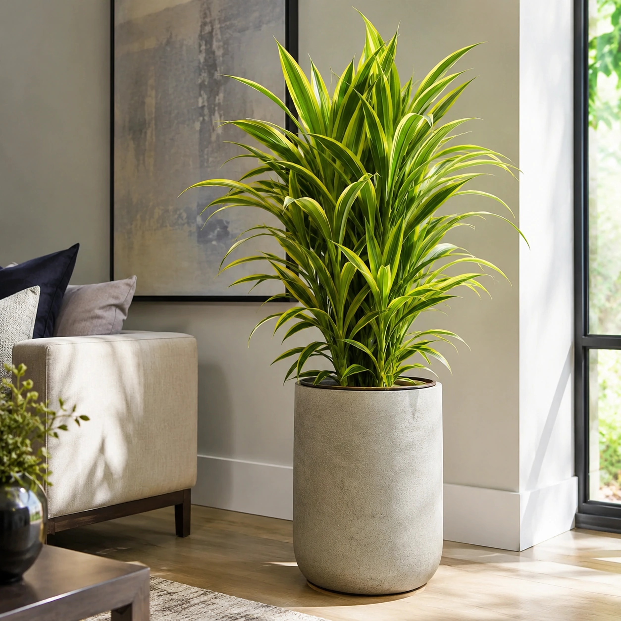 Dracena Lemon utilizada en su ubicación recomendada