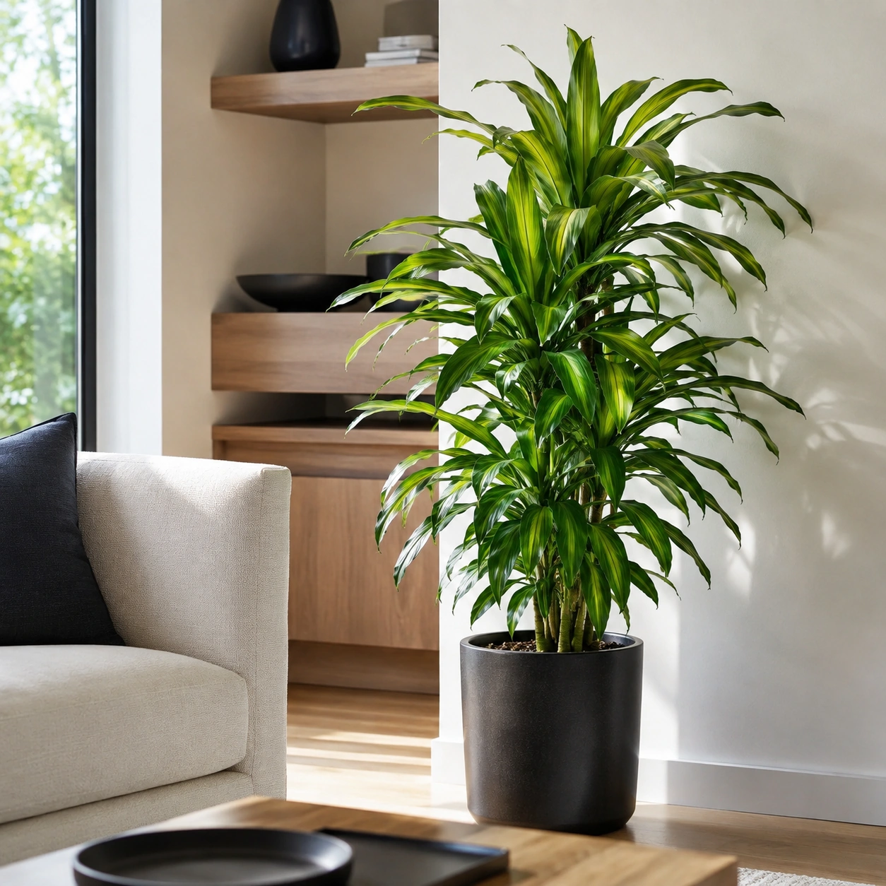 Dracena Massangeana utilizada en su ubicación recomendada