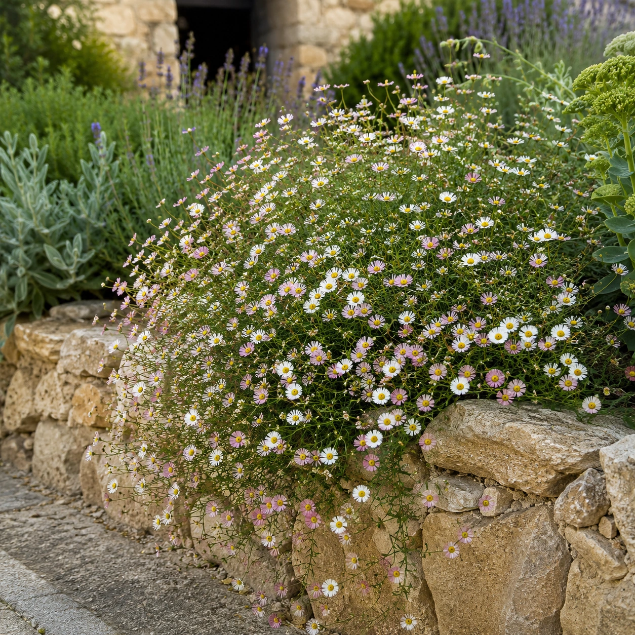 Erigeron utilizada en su ubicación recomendada