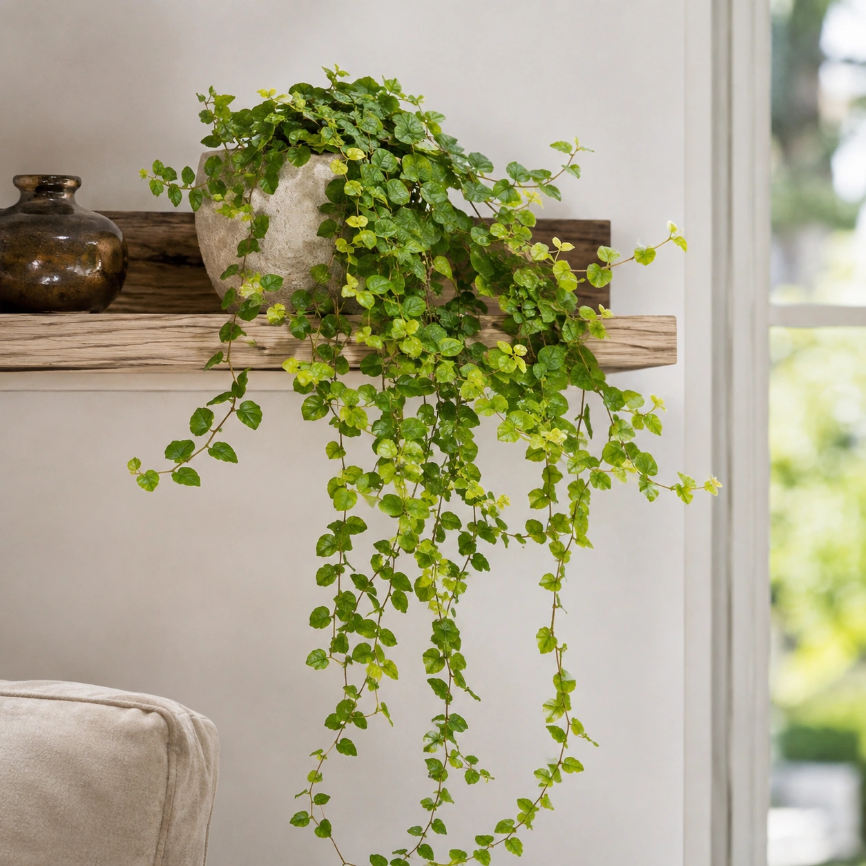 Ficus Sunny Pumila utilizada en su ubicación recomendada