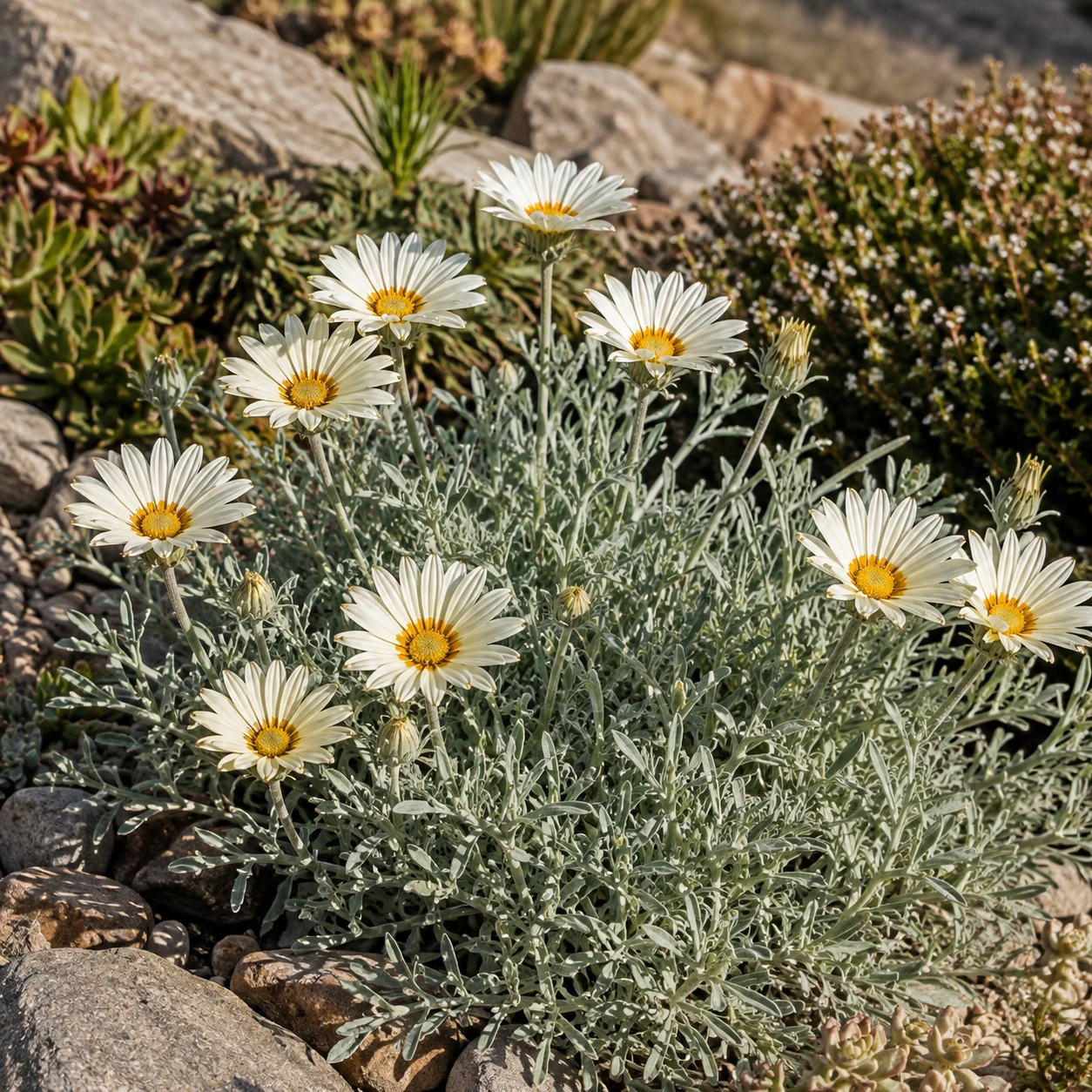 Gazania nivea en uso ornamental