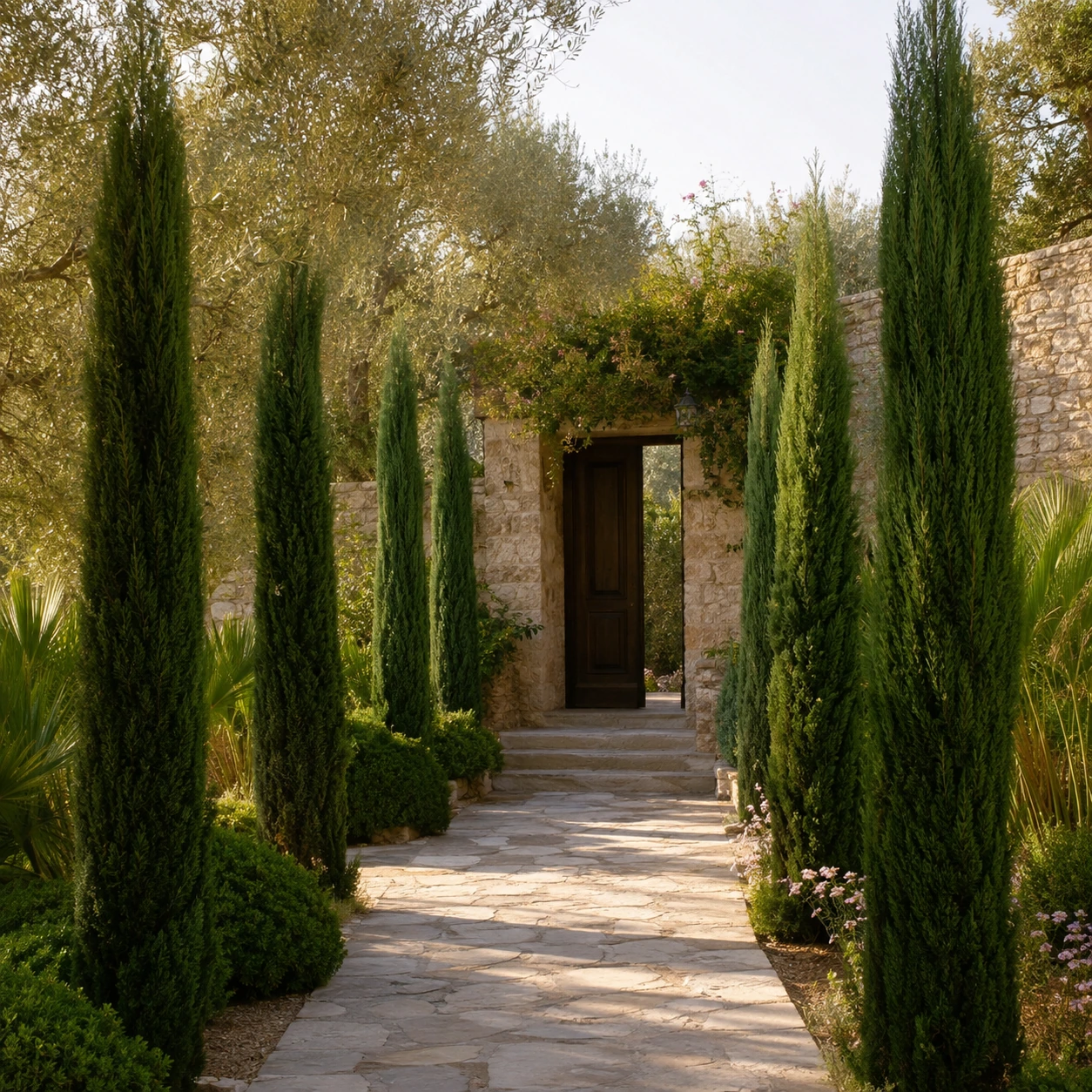 Juniperus stricta en uso ornamental