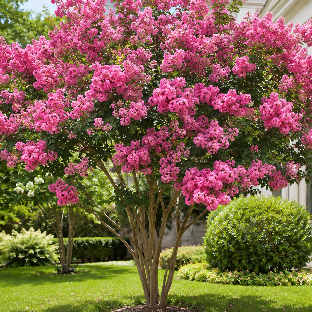 Lagerstroemia indica utilizada en jardín o terraza