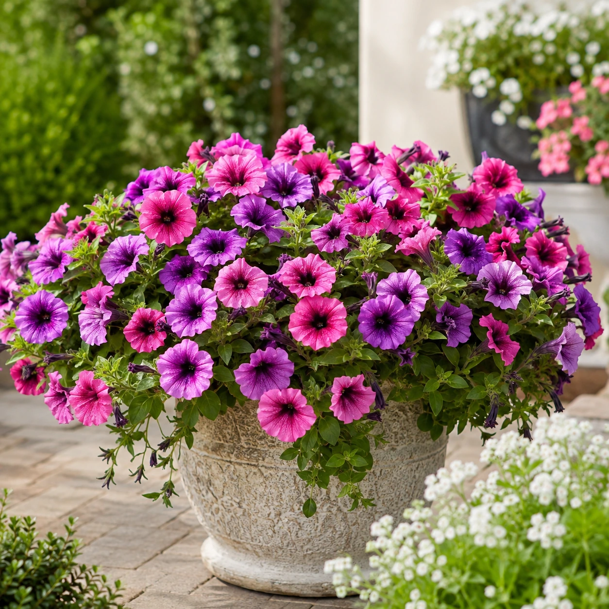Petunia utilizada en su ubicación recomendada