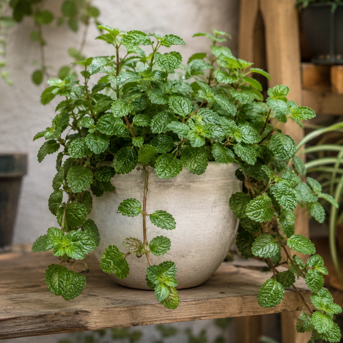 Planta del dinero en uso ornamental