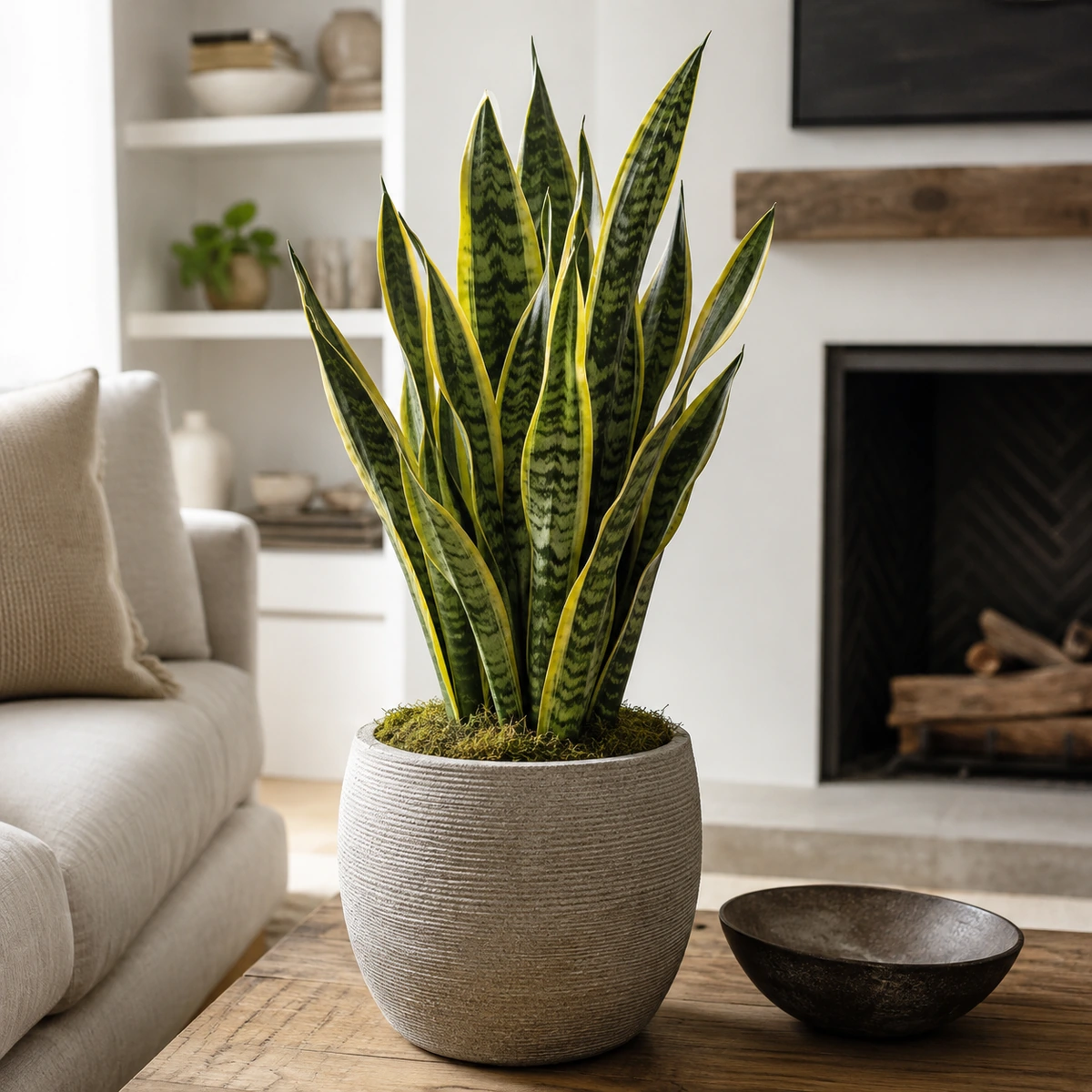 Sansevieria en uso ornamental