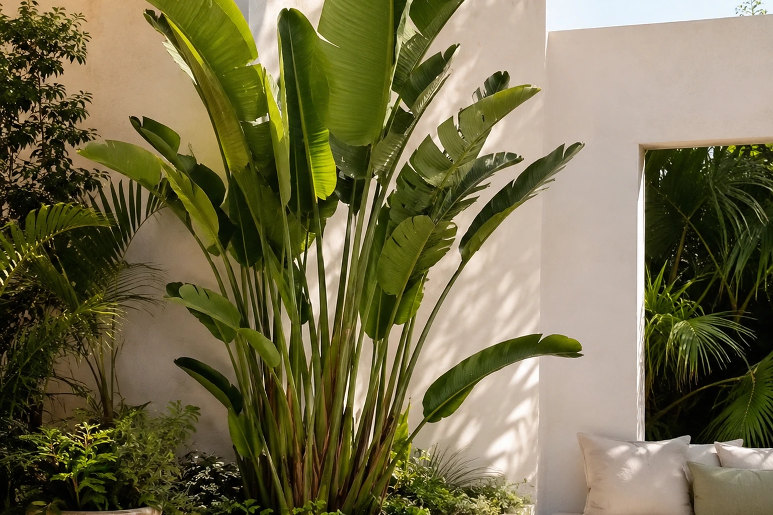 Vista general de Strelitzia nicolai