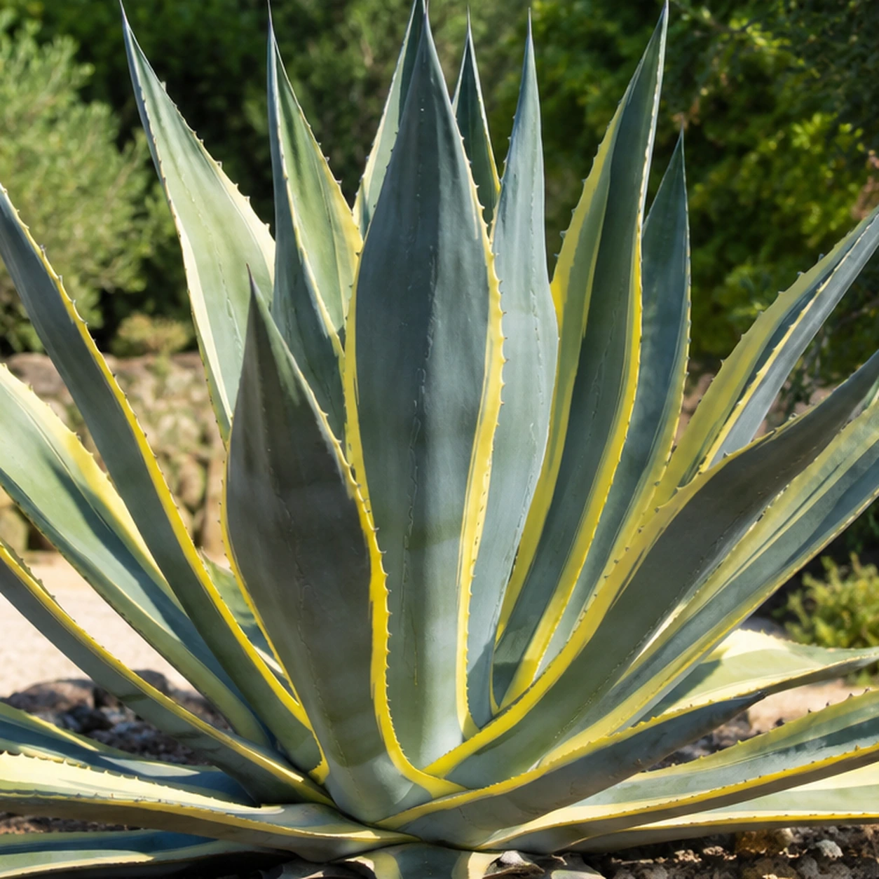 Detalle de Agave americana 'Marginata'