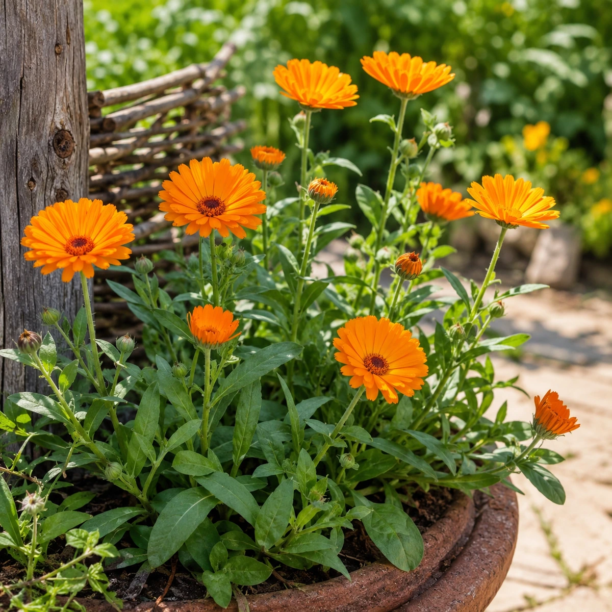 Calendula en uso ornamental
