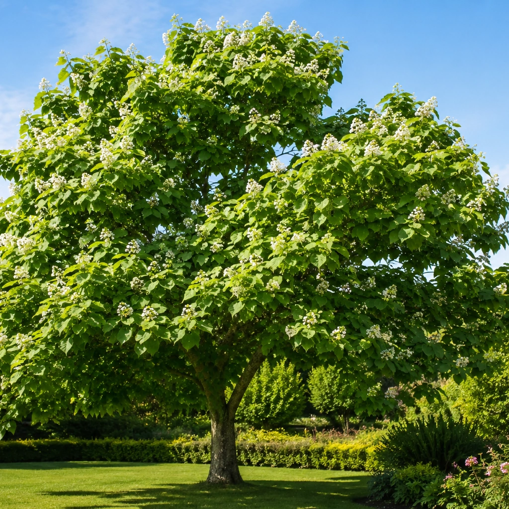 Catalpa utilizado en jardín