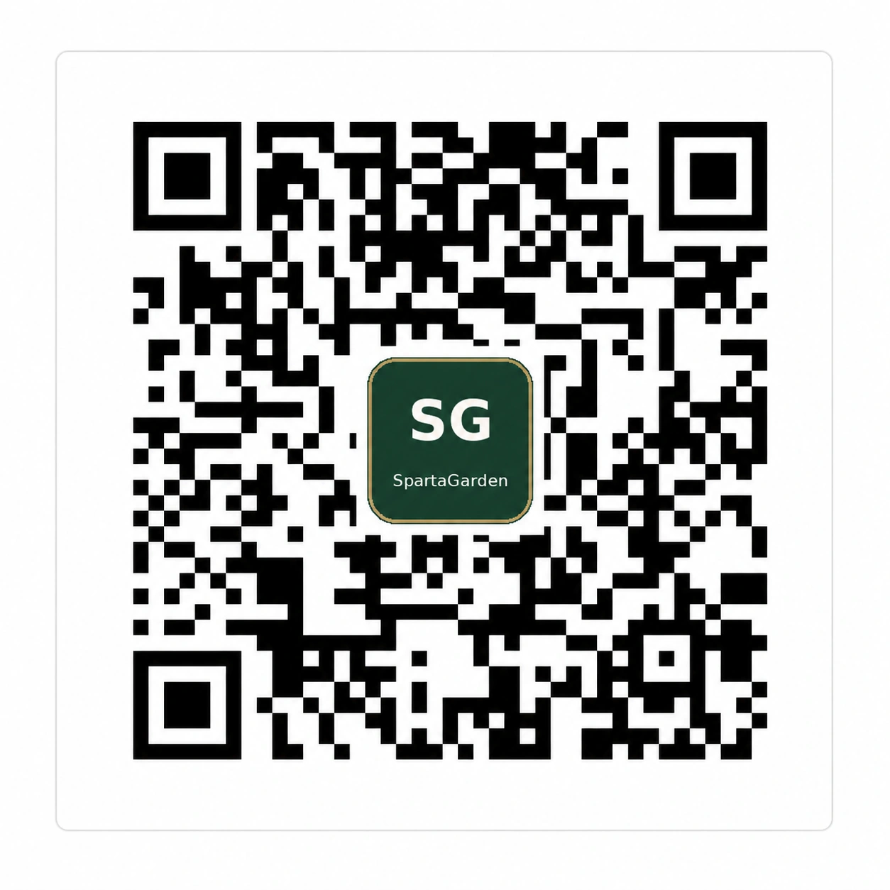 Código QR de SpartaGarden para acceder a la Guía de plantas