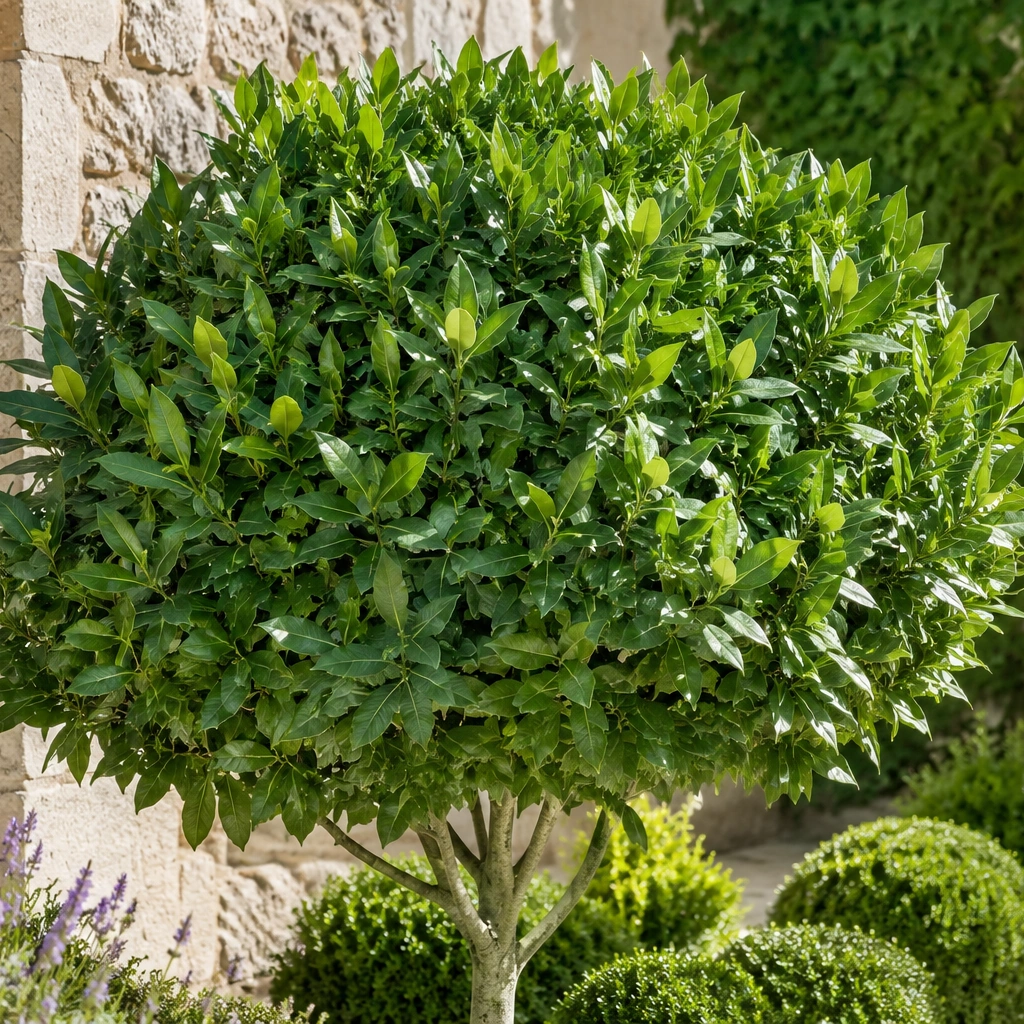 Laurel utilizado en jardín