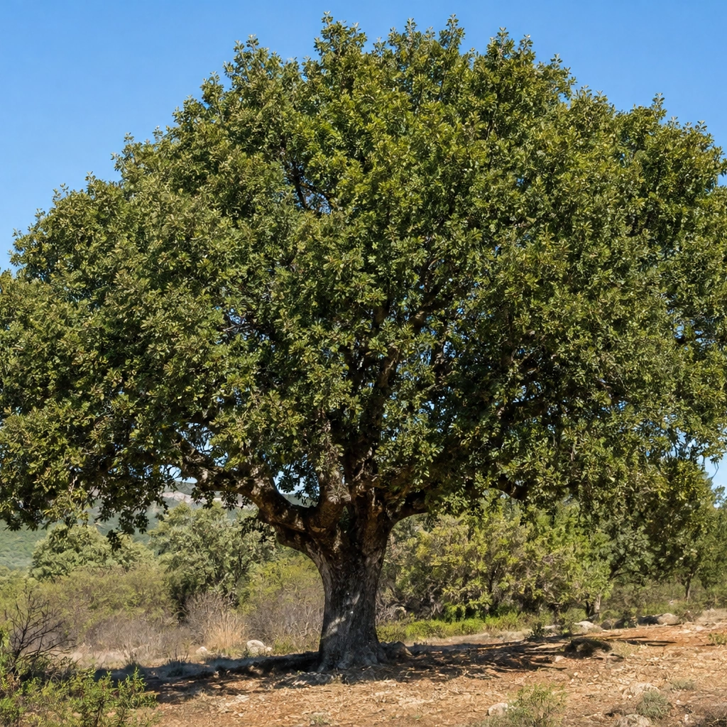 Quejigo utilizado en jardín